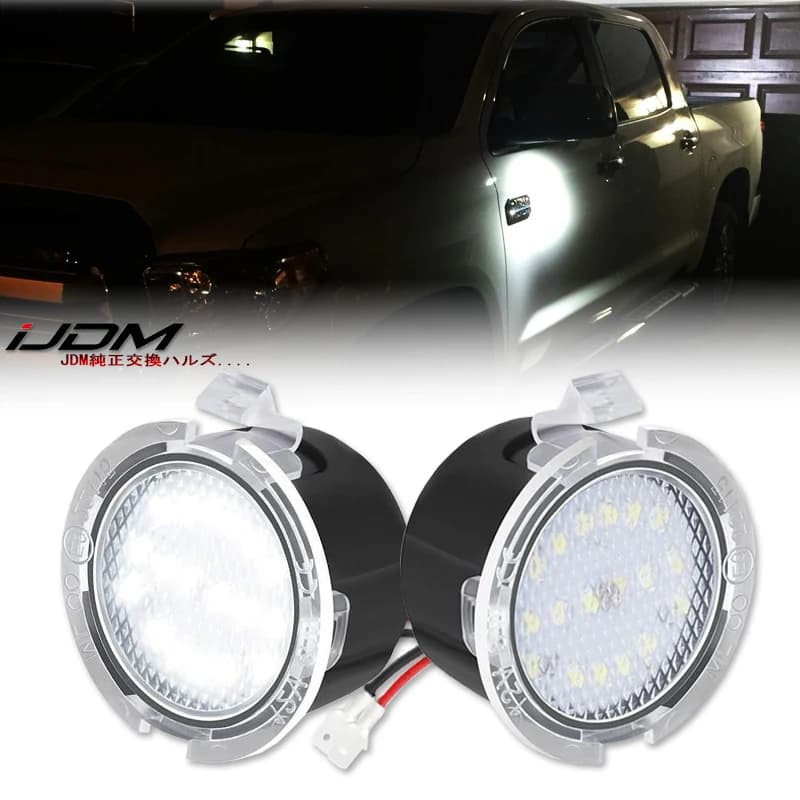 2X Illuminazione da percorso a LED CANBUS sotto la luce della pozzanghera dello specchietto laterale per Ford Edge Ranger Mondeo Fusion Flex Explorer Taurus Expedition