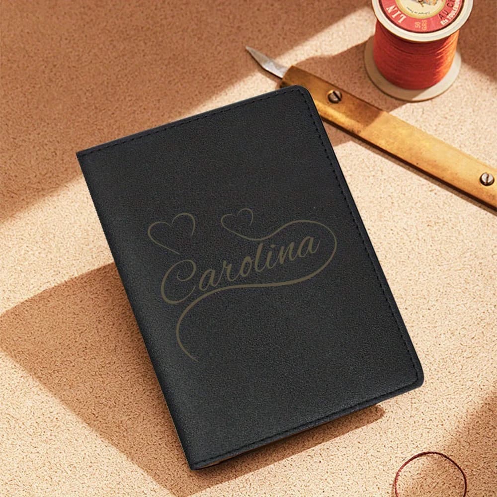 Custom Name Classic Waterproof Passport Holder Multifunctional Unisex Travel Document Accessory For Men Women Trips