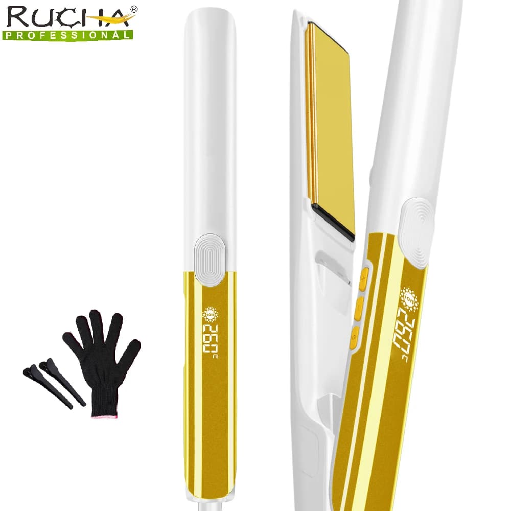 Hair Plate with Mirror Titanium Plate 500F High Temperature Hair Iron for Treatment of Keratin Hair Creams Bad Recover