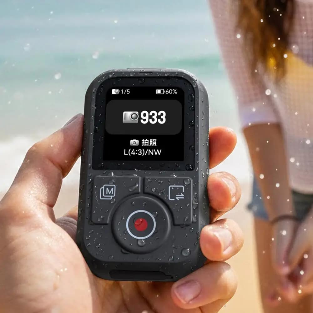 Telecomando Bluetooth TELESIN 60M per DJI OSMO Action 6 5pro 4 OSMO 360 con cinturino da polso e display per DJI Action 4 5 6