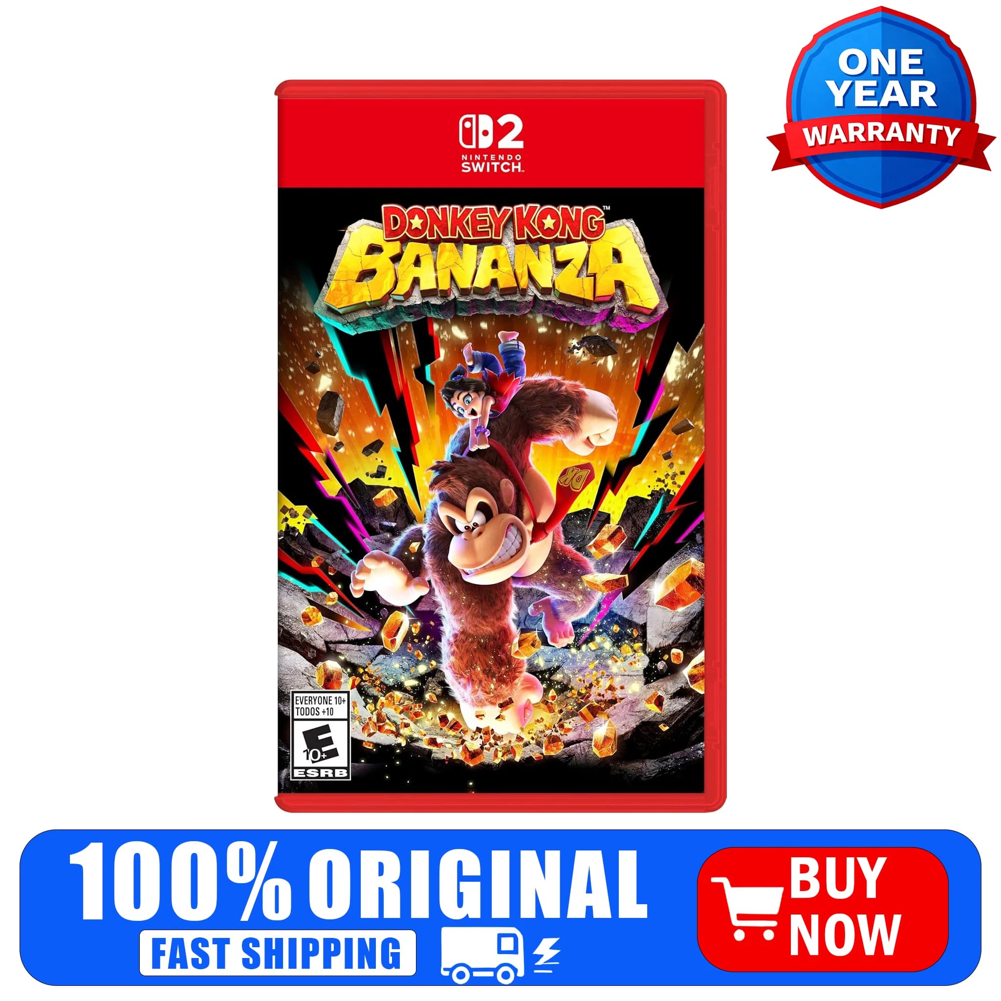 Donkey Kong: Bananza Scheda di Gioco Fisica (Nintendo Switch 2) - Versione Hong Kong