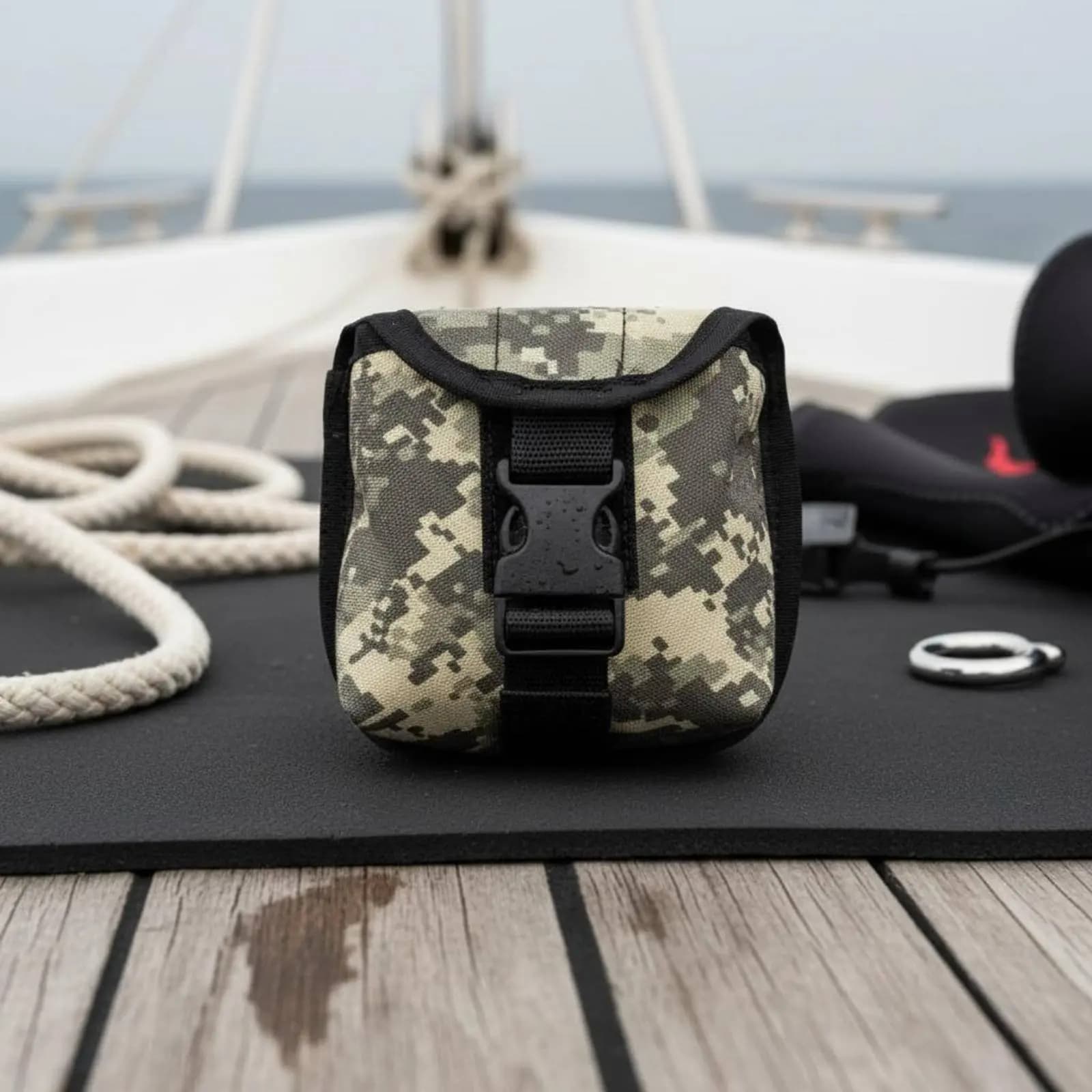 Scuba Diving Weight Pouch 2kg Nylon Weight Belt Pocket Detachable Quick Release Snorkeling Freediving Gear Accessories for Diver