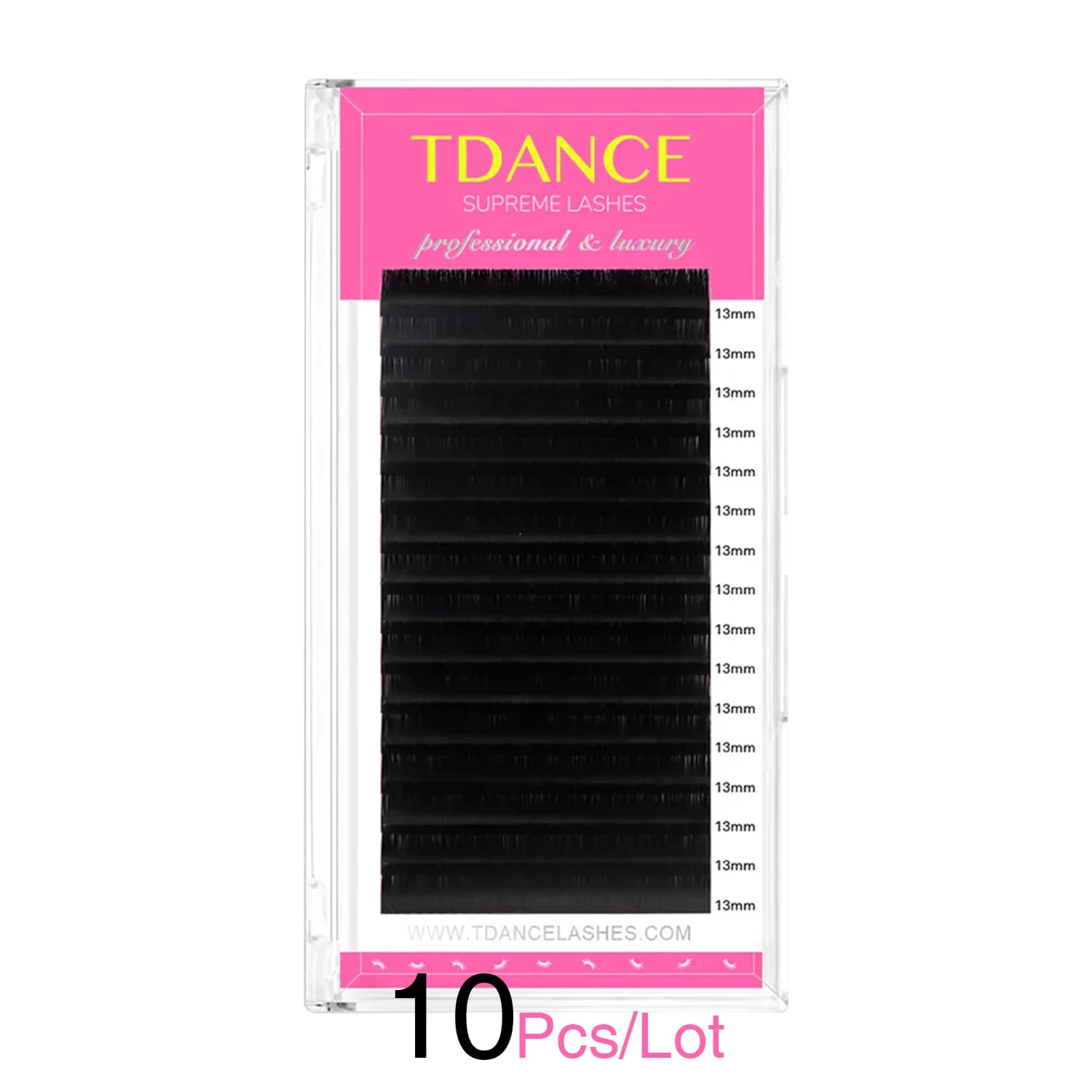 TDANCE 10 Custodia/lotto Estensione Ciglia Individuali Forniture False Professionali Ciglia di Visone Estensioni Ciglia Russe