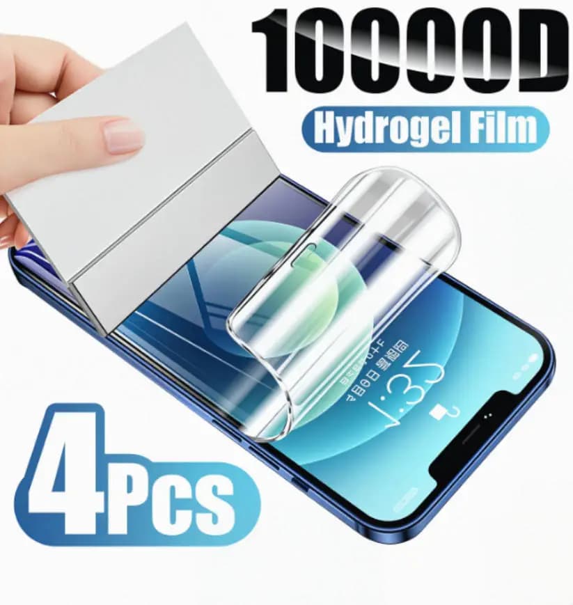 4pcs HD Full Cover Hydrogel Film For iPhone 11 12 13 14 15 16 17 Pro Max 14 15 16 Plus 17 Air Screen Protecton Protection