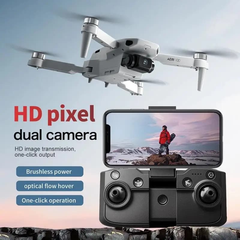 Drone Telecomandato Aeri100/Aeri100VR con WIFI 5G, Quadricottero RC con Evitamento Ostacoli, Doppia Fotocamera HD 8K, FPV, Mini Drone Giocattolo