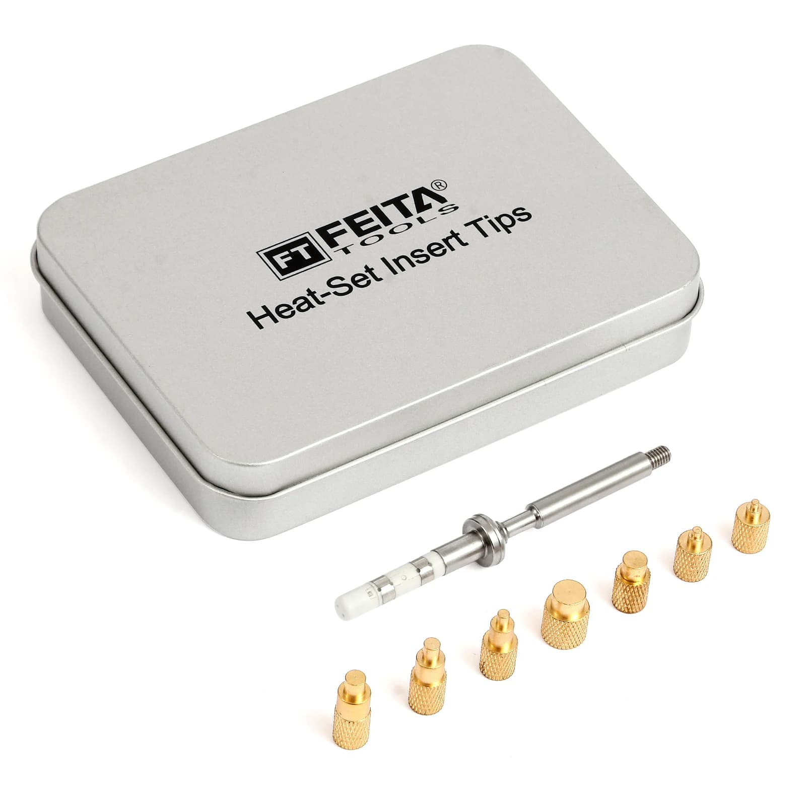 ST welding thermal inserts, M2-M8 brass threaded inserts for 3D printing, compatible with TS100 Pinecil welding pen