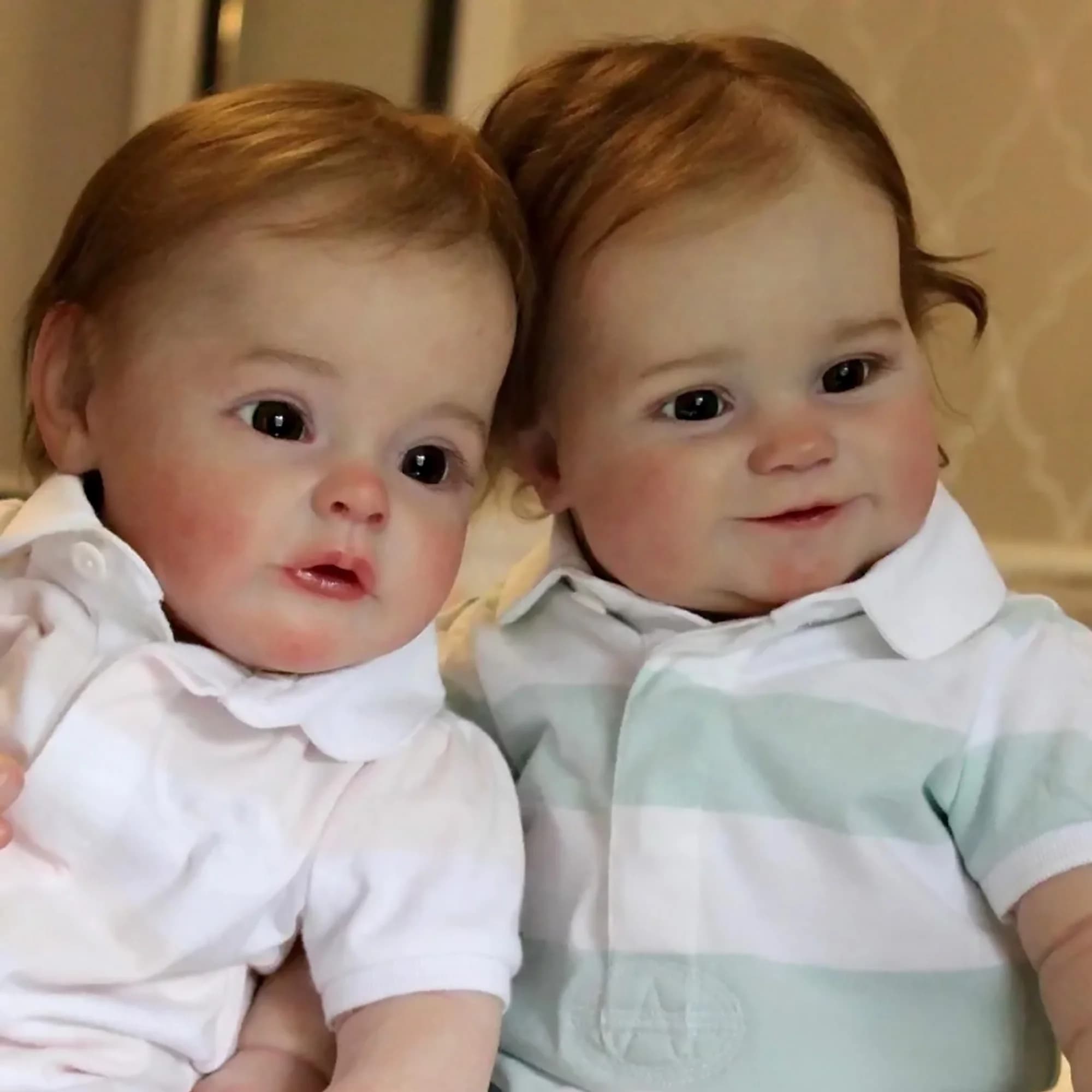 Mascotte e Sue-sue Twins Reborn Baby Dolls finito dipinto adorabile morbido vinile Bebe Reborn per il giocattolo dei bambini beb'reborn