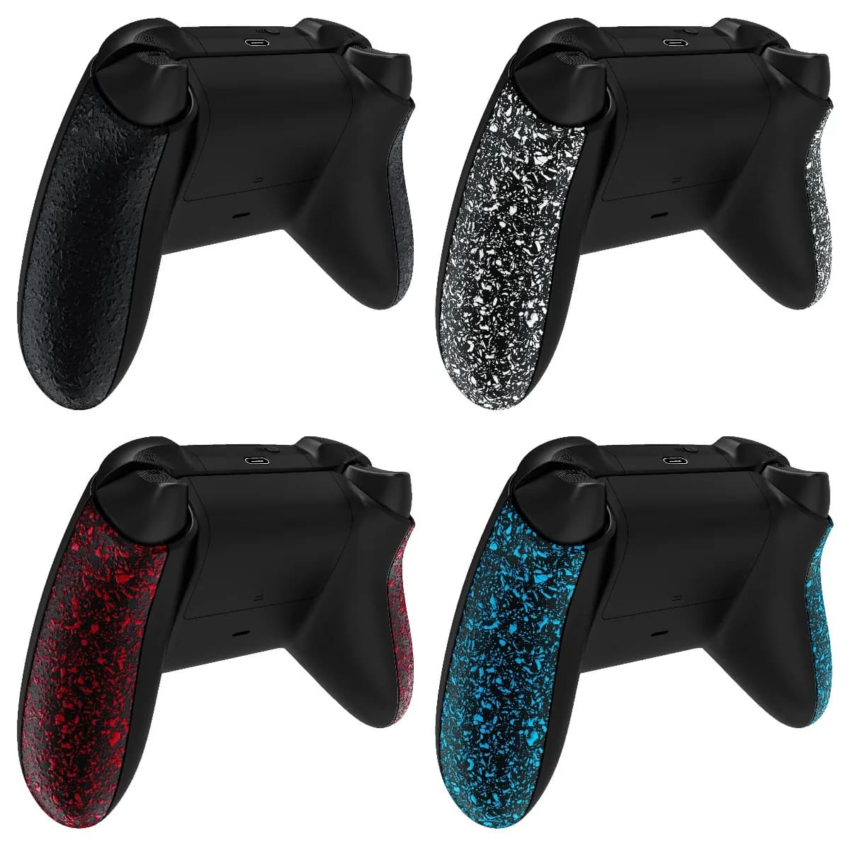 EXtremeRate testurizzato antiscivolo miglioramento pannelli posteriori accessori sostituzione sponde laterali Shell per Controller Wireless Xbox Core