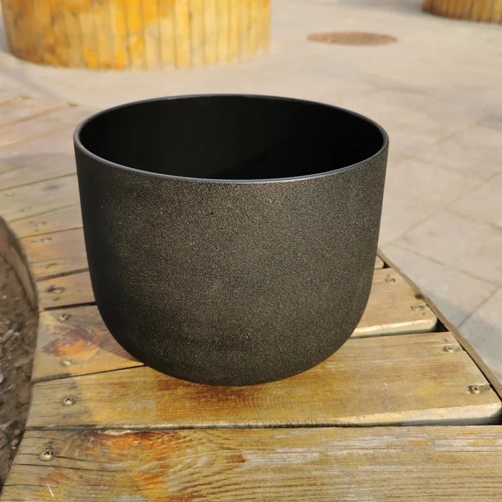 432Hz 8"F Heart Chakra Black Crystal Singing Bowl Sound Healing Reiki