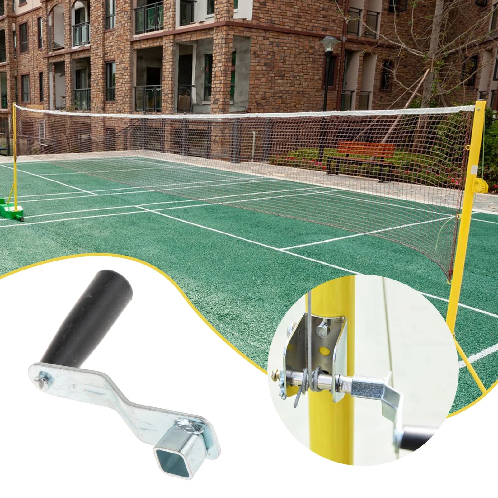 High Quality Metal Volleyball Mesh Spare Button, Easy Installation, For Adjustable Volleyball Poles, Durable