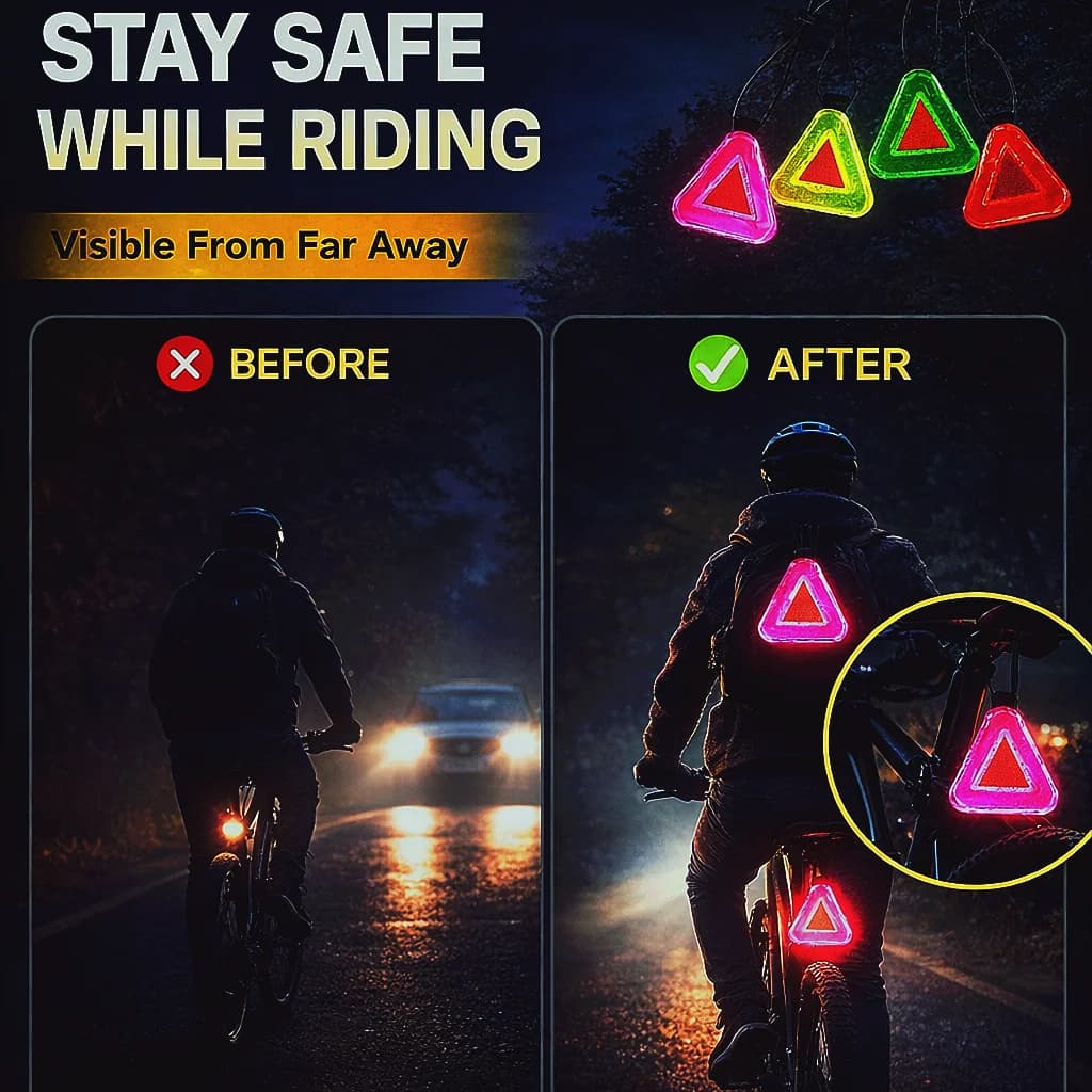 Safety reflective label with clip 8×8 cm – Elastic frame with backpack snap, school bag, night visibility for children