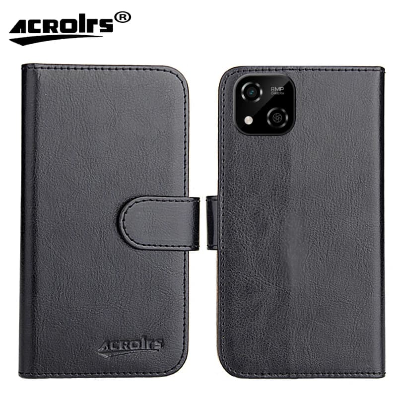 Logicom EZY Custodia 5 '' 6 Colori Flip Ultra-sottile Moda Dedicata Retro Morbida Pelle Esclusiva Telefono Crazy Horse Cover