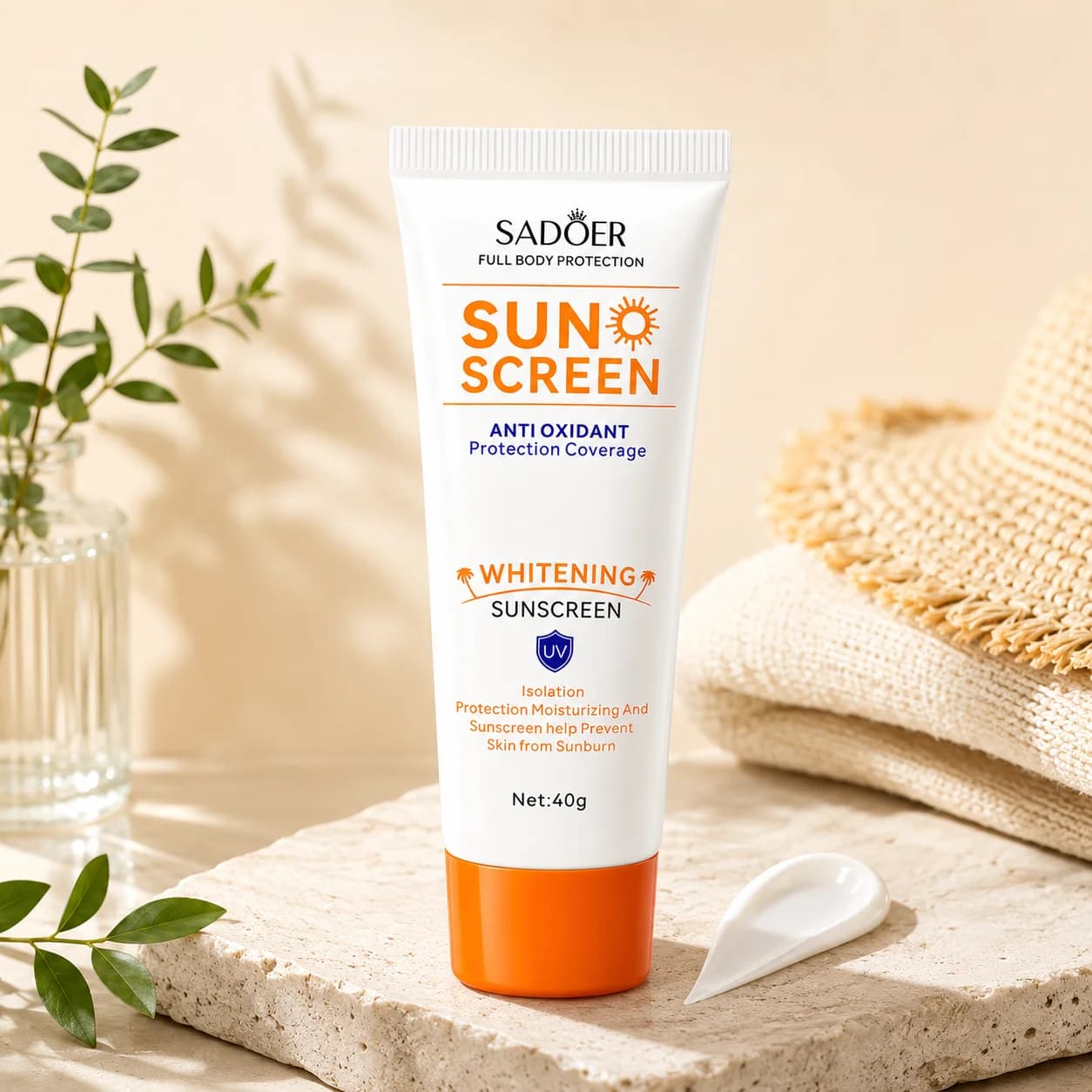 Outdoor Sebum Control Sunscreen Fluid Face Makeup Base Primer Quick-Dry Hydrating Tint Velvet Finish Smooth Fit Daily Cosmetics