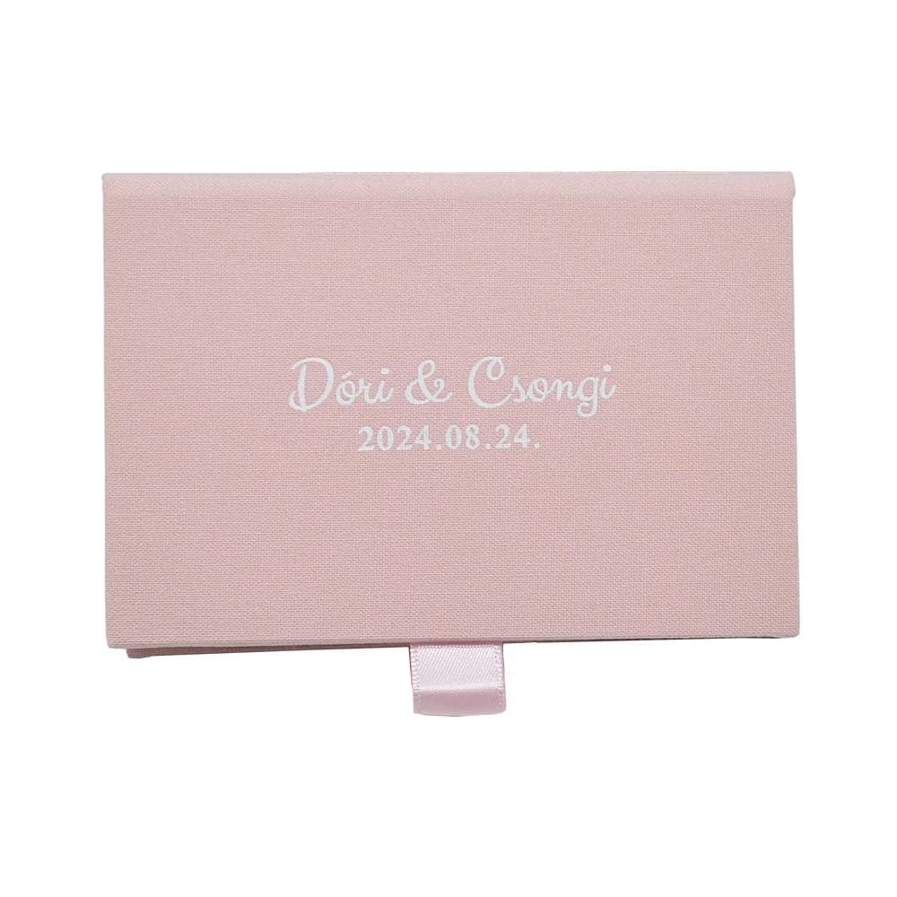Personalized USB Pink Case Packaging, Custom Logo Linen USB Case, Flash Drive Packaging, Wedding Photography Packaging
