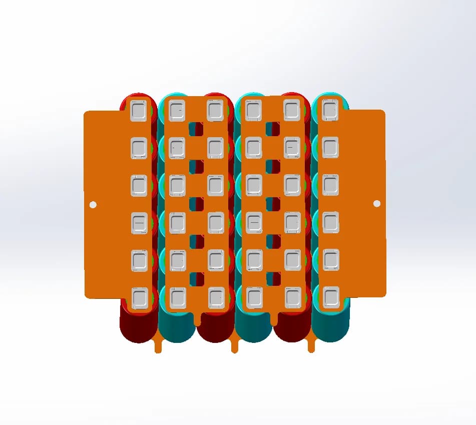 6S6P UAV Battery Copper Busbars, High Current Conductive for Drone Lithium Battery Pack, Low Resistance, Good Weldability