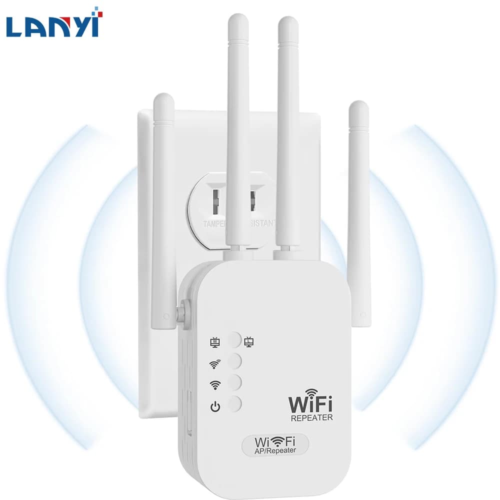 WiFi Repeater,Internet Booster, Long Range WiFi Extenders Signal Booster for Home, WiFi Repeater with Ethernet Port,Quick Setup