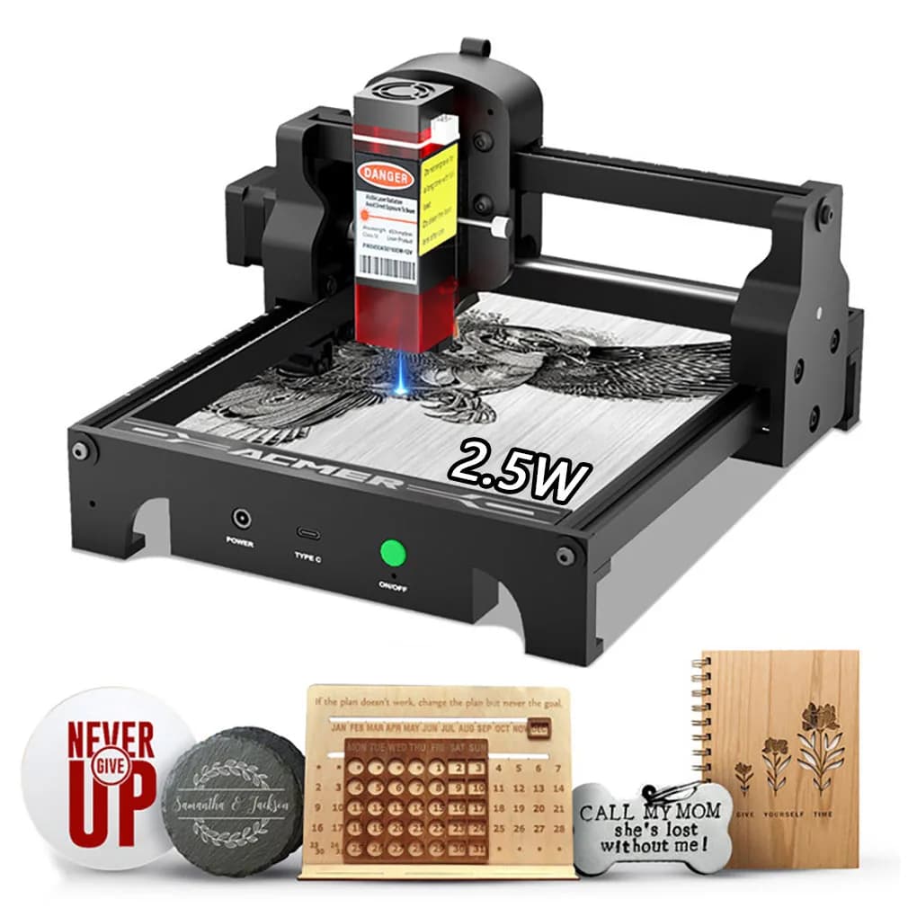 2.5 W High Precision ACEMR Engraving Machine Blue Laser Engraver for Light Wood Handmade CNC Laser Machine