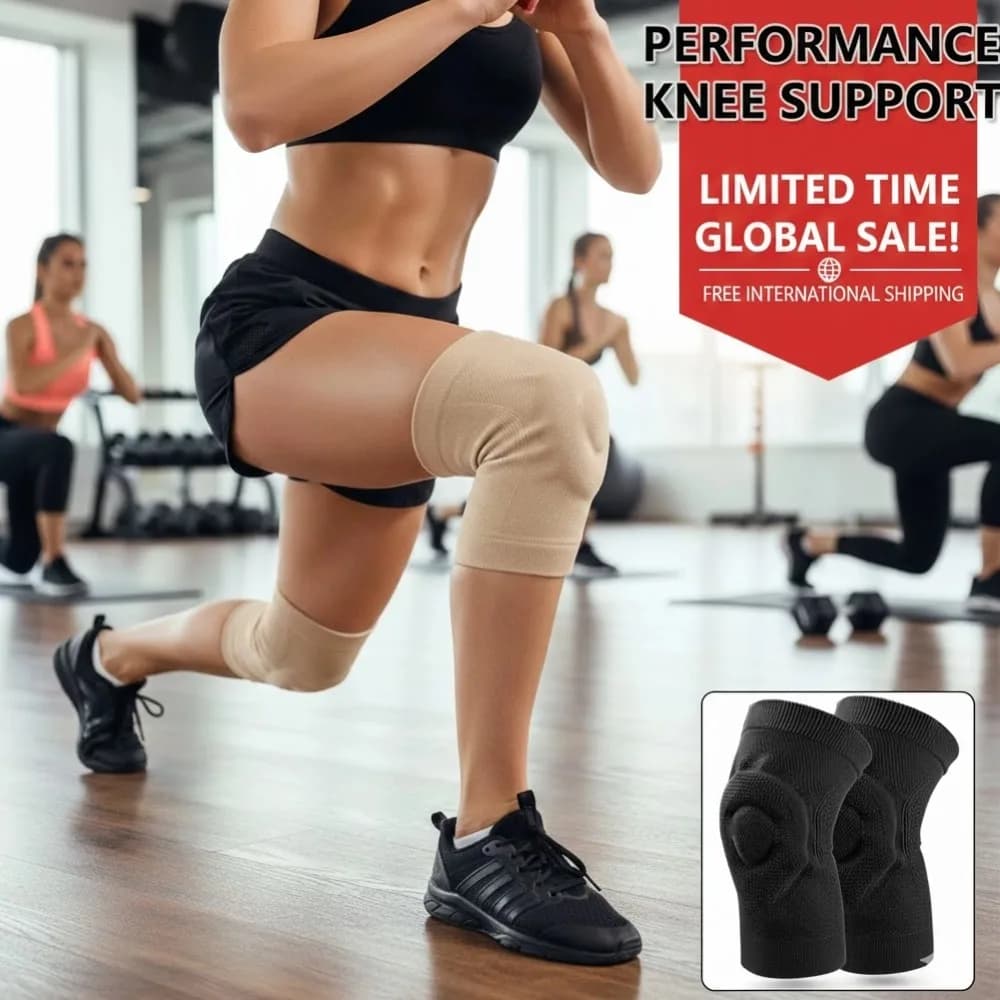 Fitness skating pad, dance, sports knee pads, basketball, pressurized cycling, roller skating, slim silicone knee pads