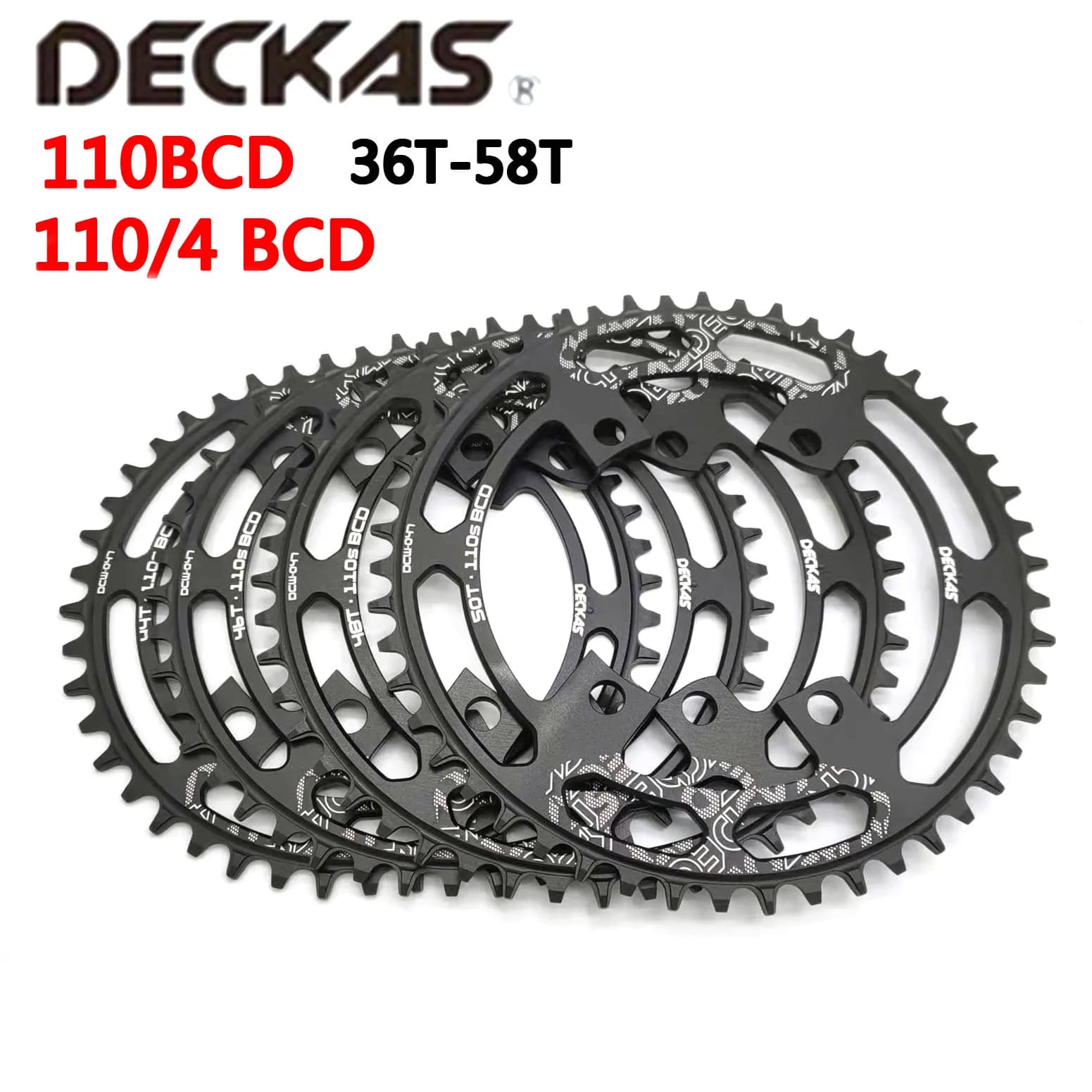 Deckas 110/4 BCD 110BCD Road bike 36T-58T wide narrow krone for shimano 105 R2000 R3000 4700 5800 6800 R7000 R9000 Gasket