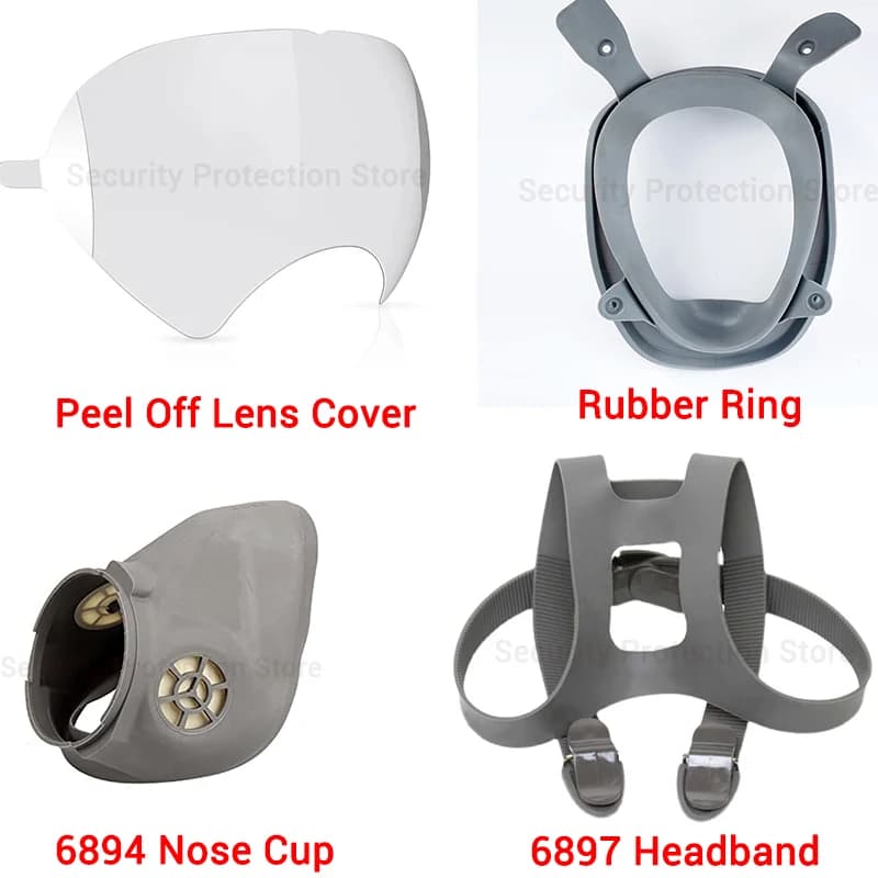 Original Rubber Ring/Fascia for Hair 6897/Nine nose 6894 for full face chemical respirator for gas/dust mask 3M 6800 37004