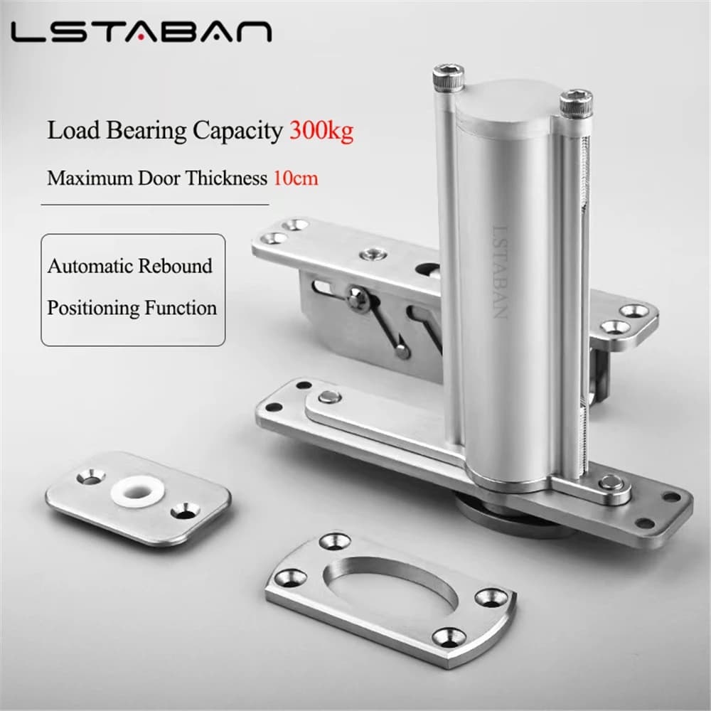 Cerniera da pavimento da 300 kg/500 kg Cerniera invisibile Posizionamento automatico a rimbalzo Chiudiporta Accessori per ferramenta per porte sfalsate rotanti