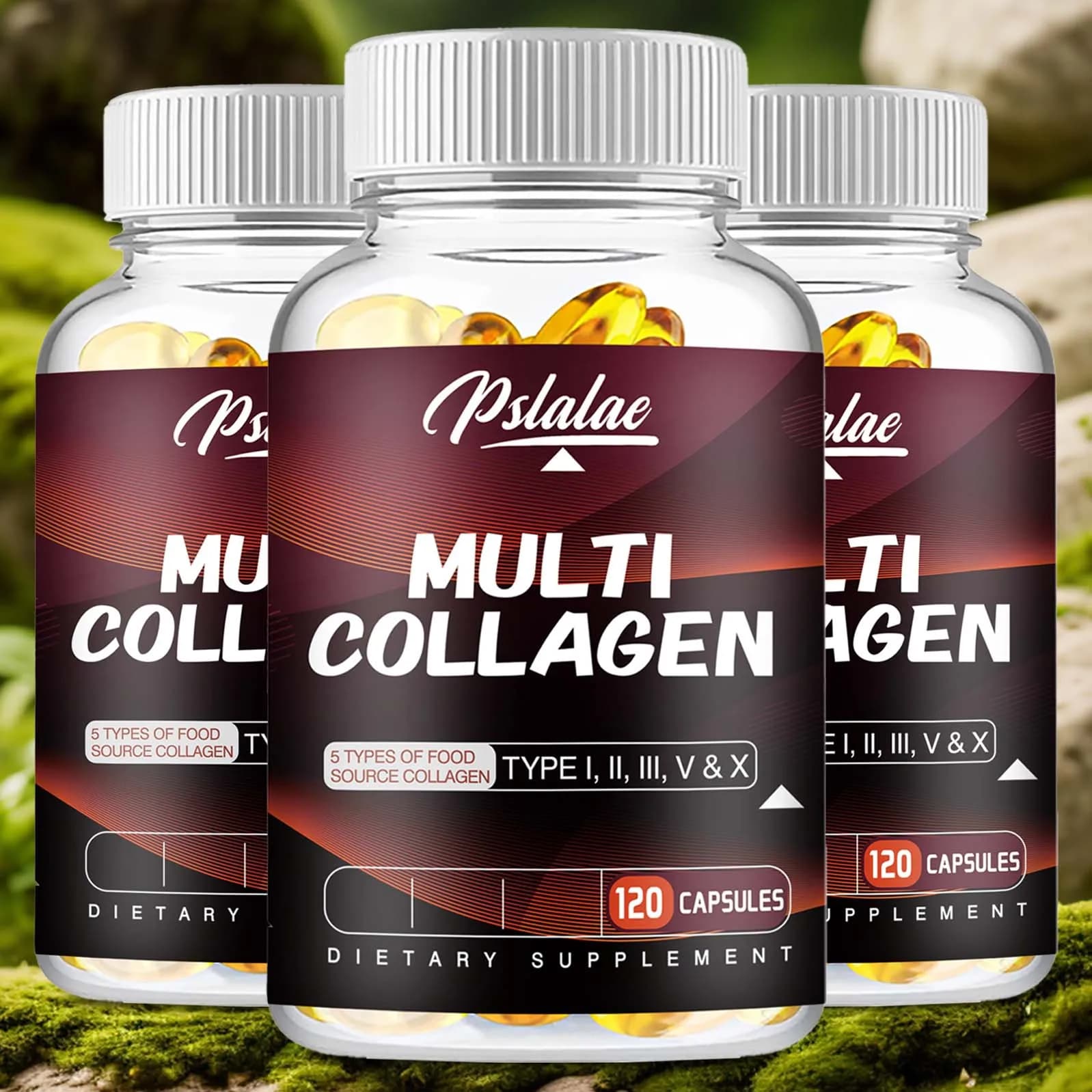 Multi collagen-support bone, joint health, skin and nails-120 capsules