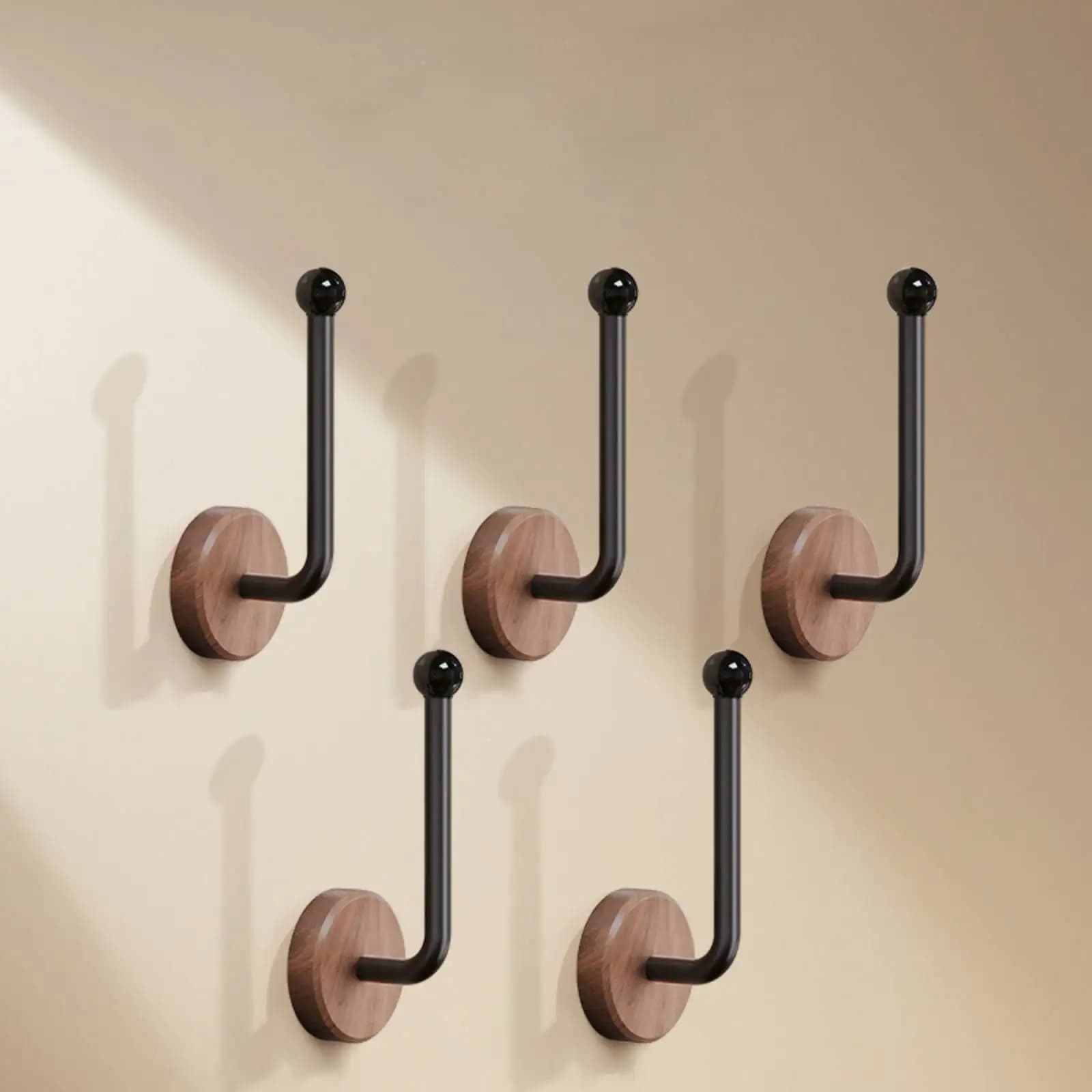 Wood Solid Wood Hooks Boxing Glove Wall Hook No Drilling Wall-Mounted Display Stand Durability For Hanging Clothes Hats