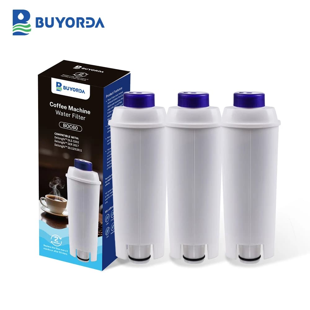 Filtri per macchina da caffè di ricambio per filtri DeLonghi DLSC002 Cartucce filtro acqua compatibili con ECAM ESAM ETAM BCO Confezione da 3