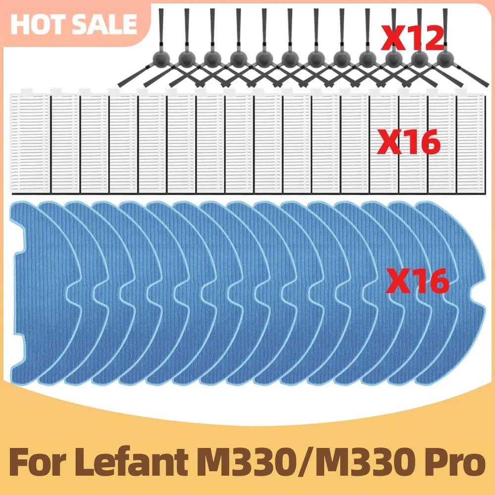 Compatible For Lefant M330/M330 Pro Vacuum Parts Side Brush Filter Mop Cloth Replacement Accessories
