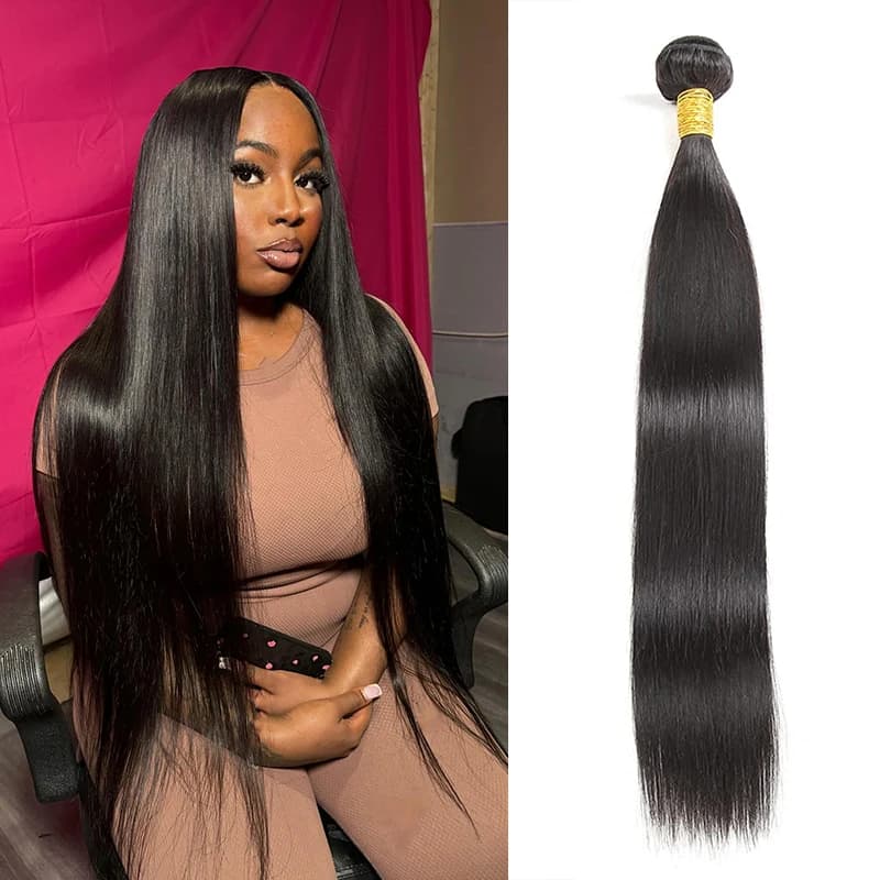 100 g/pz human hair bundles smooth human hair extensions virgin brazilian fabric 100% untreated straight beam