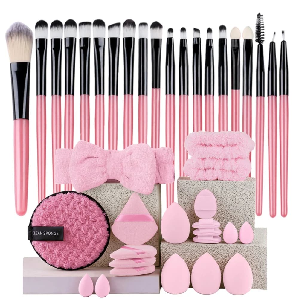 Makeup Brushes Set Premium Synthetic Kabuki Foundation Concealers Powder Blush Blending Face Eye Shadows Brush Set