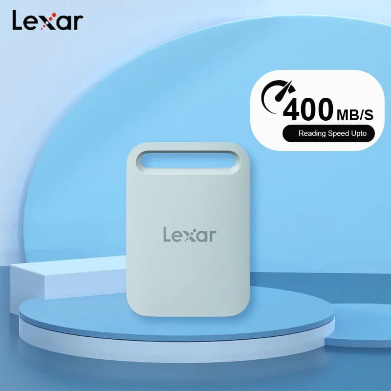 Lexar SL260 Portable SSD Up to 400MB/s 1TB 2TB Type-c USB3.2 PSSD for Laptops PS5 Xbox Slim & Lightweight External SSD