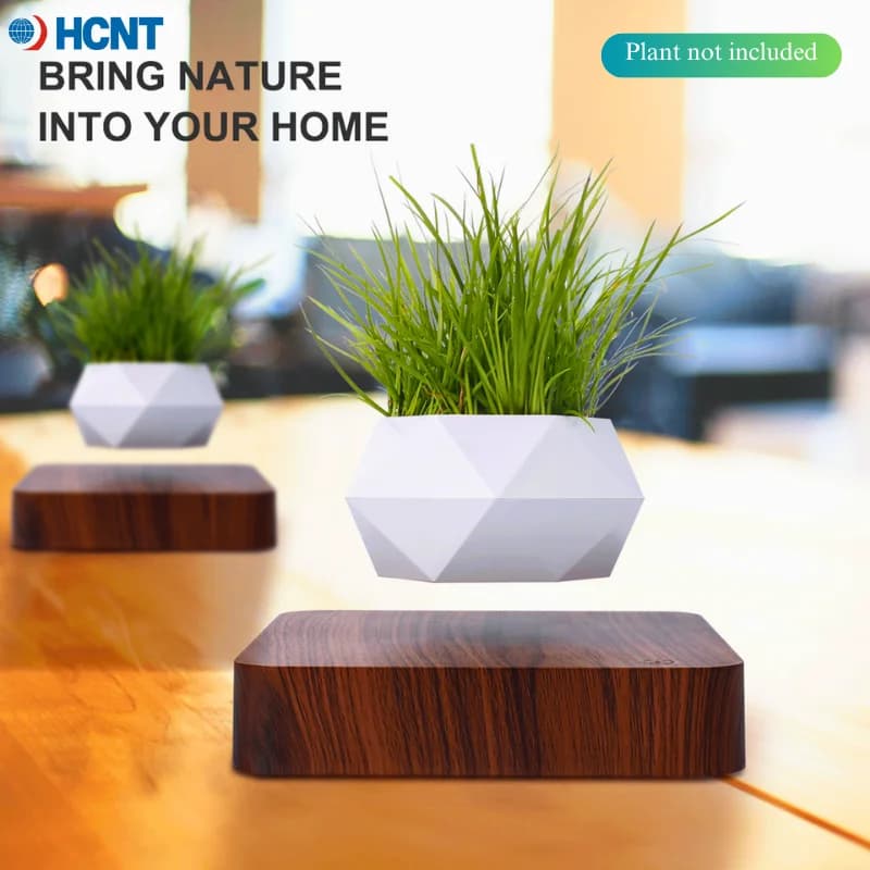 Vase for floating plants Magnetic levitation plant vase for oily plants Bonsai with air and flowers and fake plants Unique furnishings for the house