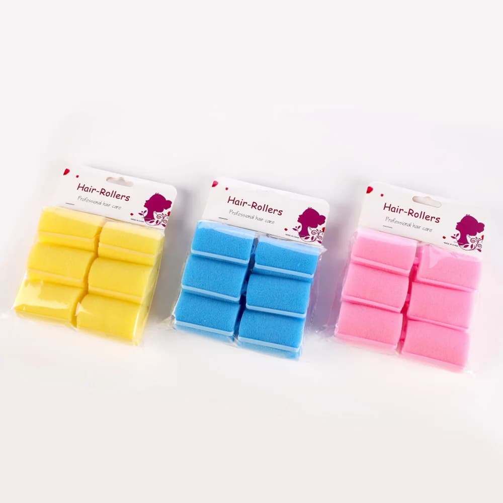 6 Pieces Sponge Hair Roller, Hair Foam Bigodini Roller For Sleeping Flexible Bigodini For Styling Hair Styling Sponge