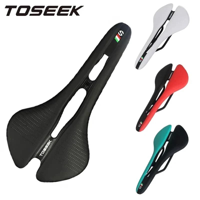 TOSEEK sella per bicicletta MTB ergonomia ciclismo bici da strada cuscino del sedile Hollow cuscino del sedile della bici sella da ciclismo accessori per biciclette