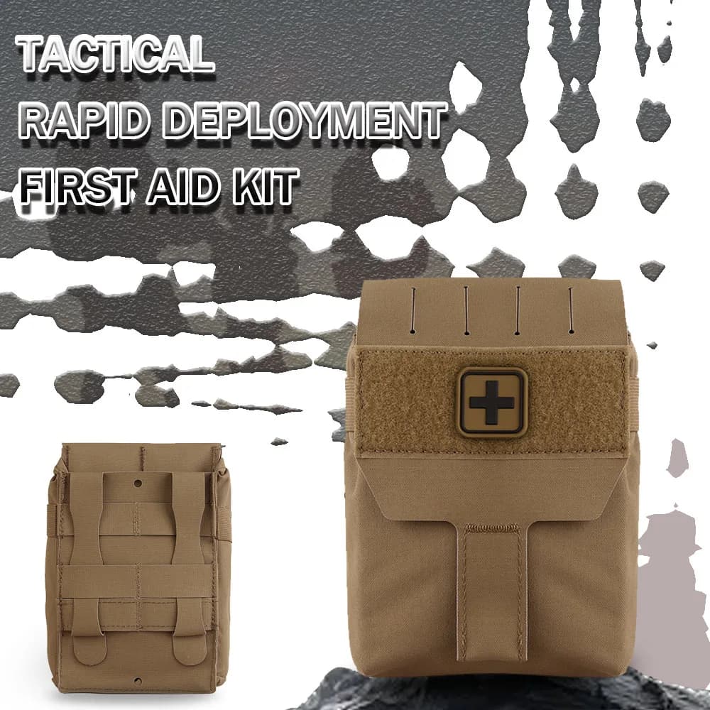Kit tattico Micro Med Custodia medica Borsa Molle per traumi Primo soccorso per escursioni e campeggio Attrezzatura salvavita di emergenza