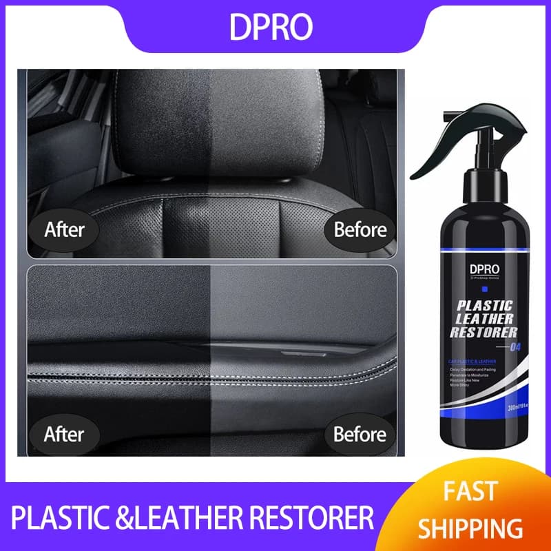 Dpro Car Plastic Restore Leather Polish Black Plastic Renewer Trim Wax Nano Spray Renovator cappotto impermeabile Car Detailing VM-04