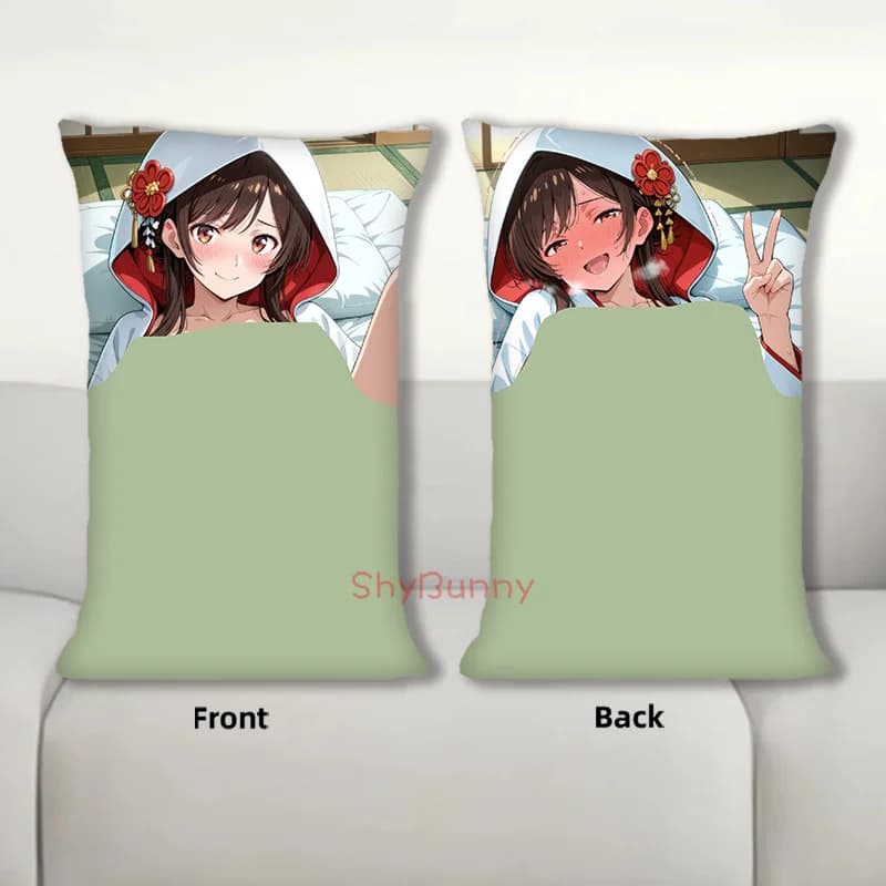Dakimakura Mizuhara Chizuru Anime Body Pillow Cover Cuscino per divano con stampa fronte-retro 40X60 cm