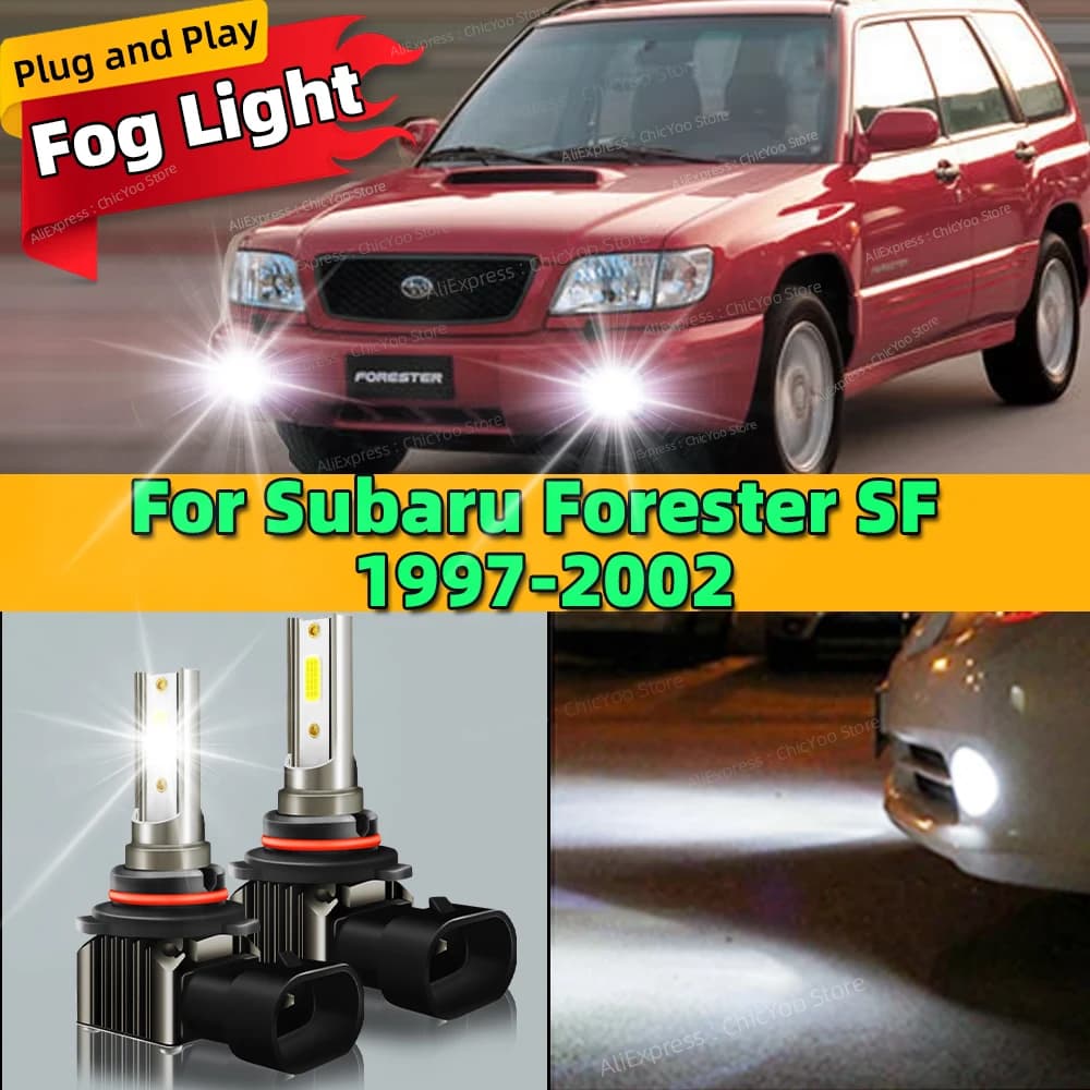 6000K LED Auto Fendinebbia Anteriore Lampade 9006 HB4 Lampadina Per Subaru Forester SF 1997 1998 1999 2000 2001 2002 Plug and Play
