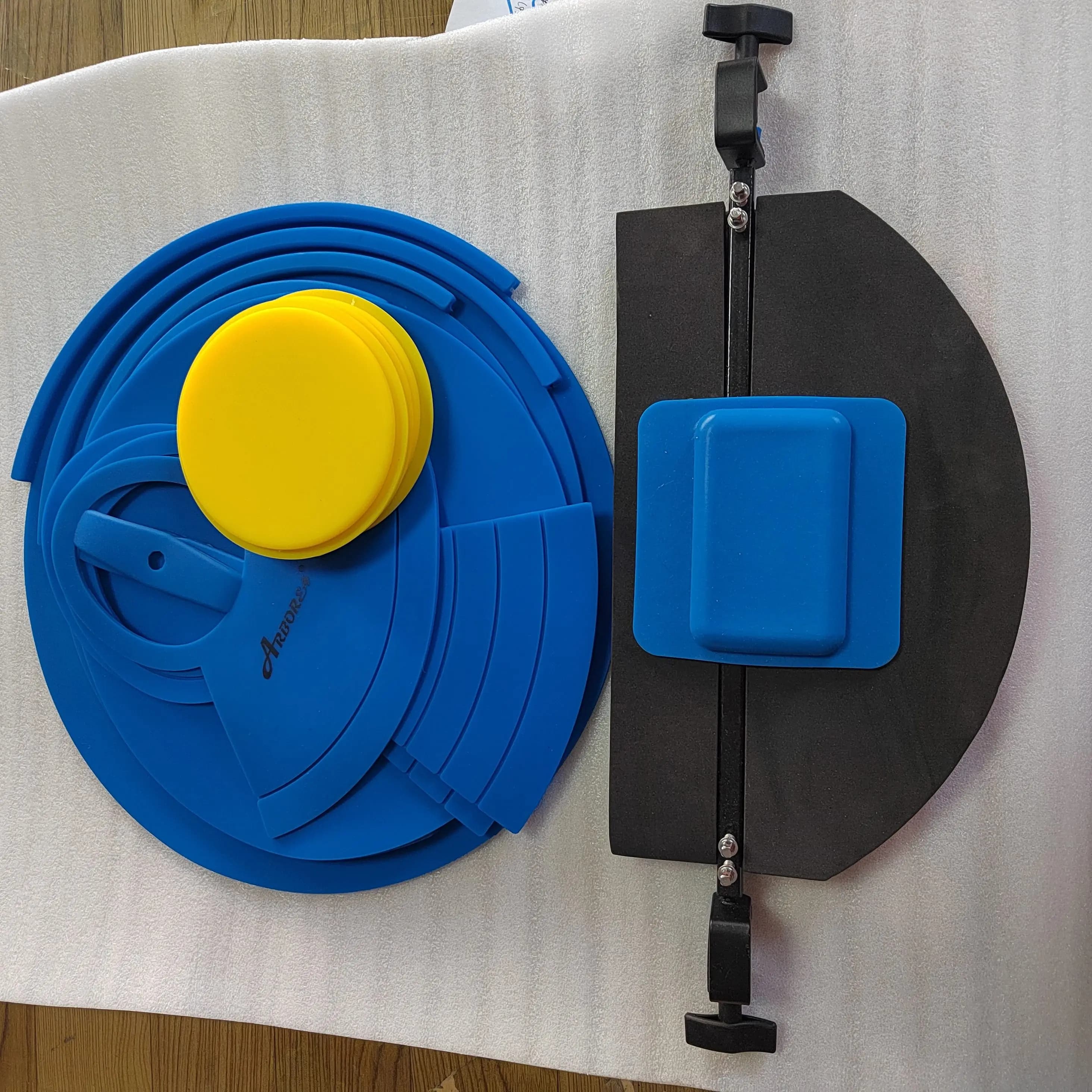Set di sordina per batteria in silicone, cuscinetti silenziatori per batteria e piatti, kit di pad per pratica silenziosa