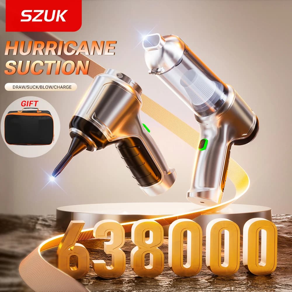 SZUK 638000Pa Nuovo Potente Mini Aspirapolvere Portatile Senza Fili per Auto e Casa