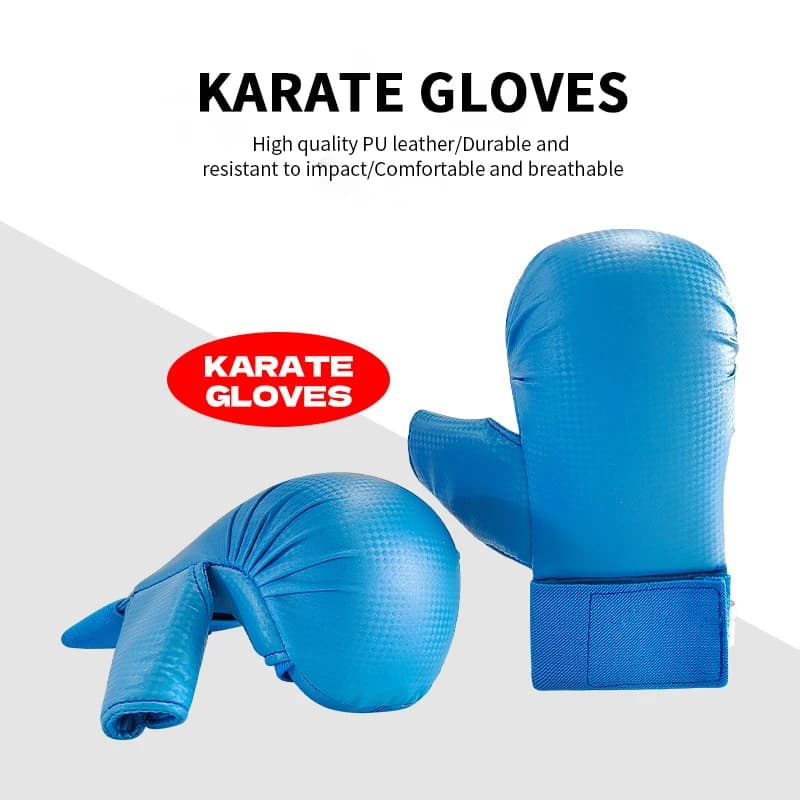 Karate Gloves Open Palm Boxing Training Gloves Hand Guard for Combat Sports Kickboxing Youth Self-Defense Heavy Bag Workouts