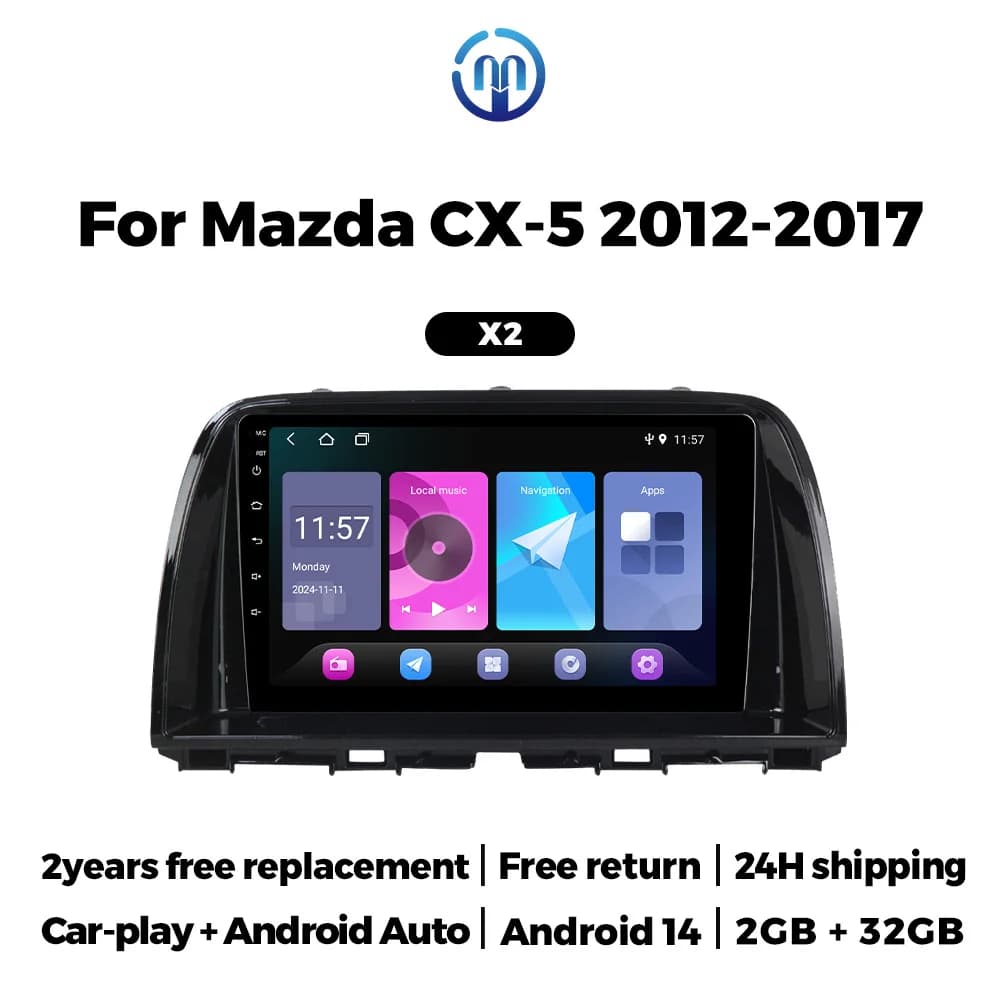 MEKEDE 9" GPS Touch Screen For Mazda CX 5 CX5 CX-5 2012 - 2016 Car Android Intelligent Navigation System Auto Radio Carplay 2Din