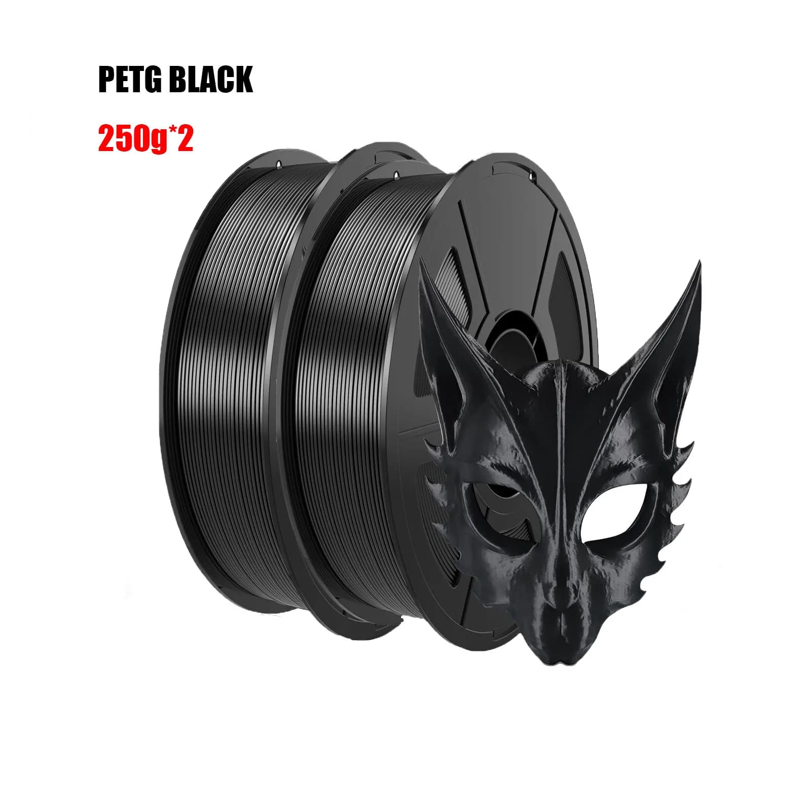Filamento PETG per Stampante 3D 1.75mm 500g, Alta Precisione, Elevata Resistenza, Accoppiamento Perfetto, Accuratezza Dimensionale +/- 0.03mm, Nero