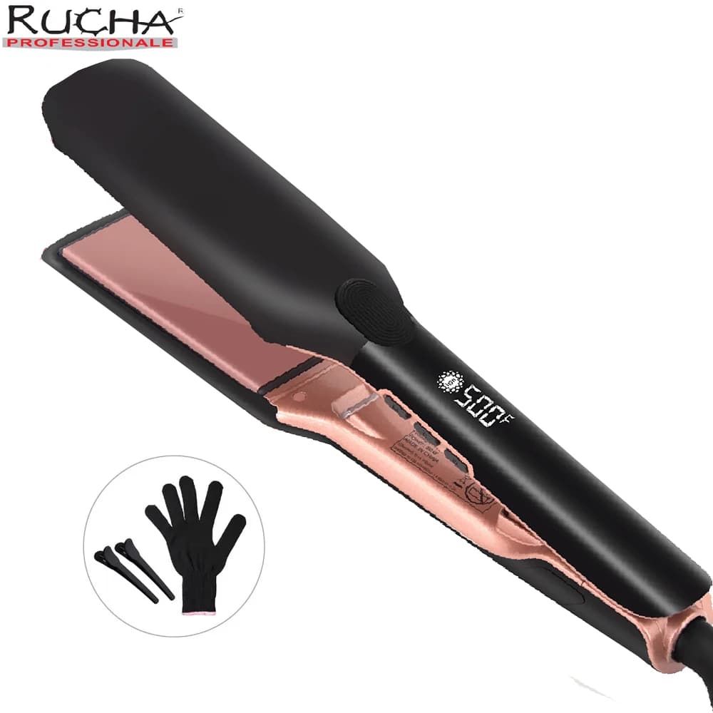 Hair plate 500F high temperature iron large plate ions to Plasma for treatment of keratin hair crespi recovers damaged