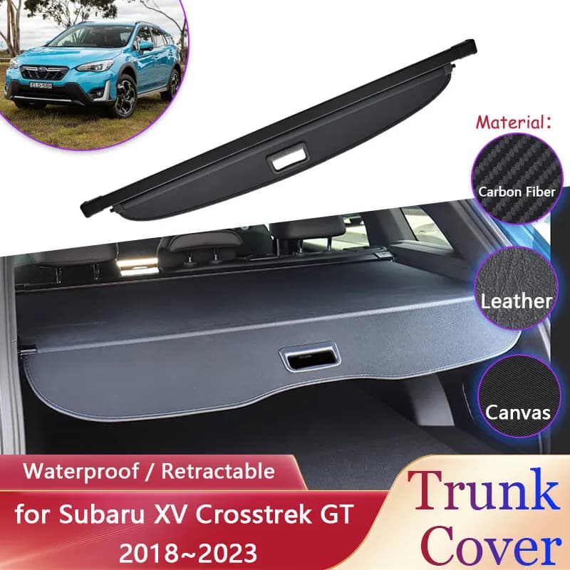 Car trunk tent for Subaru XV Crosstrek GT 2018 ~ 2023 2019 2020 2021 2022 waterproof retractable carrier Cargo Pad partition covers accessories