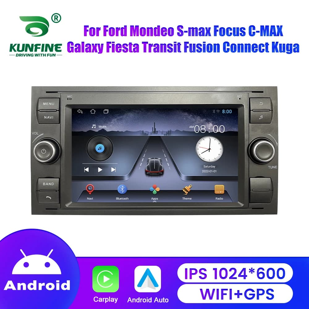 7 "2Din Android Auto Radio Stereo GPS Carplay Autoradio Video Multimediale Per Ford Focus 2 Mondeo SC Max Kuga Fiesta Fusion