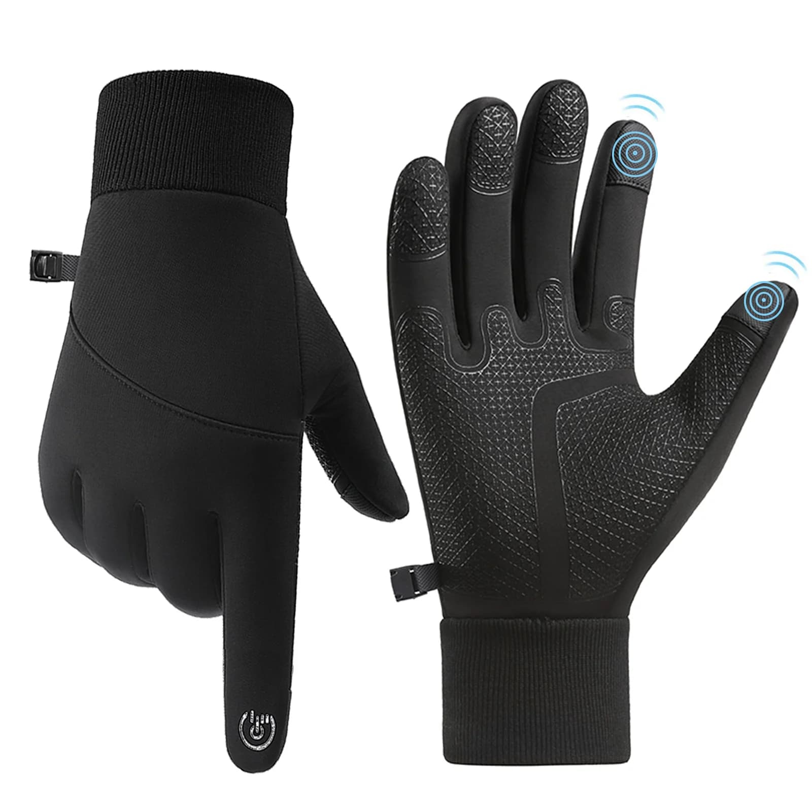 CRAZY SHARK Winter Thermal Cycling Gloves For Men Women Touchscreen Windproof Waterproof Hiking Climbing Ski Outdoor Sports