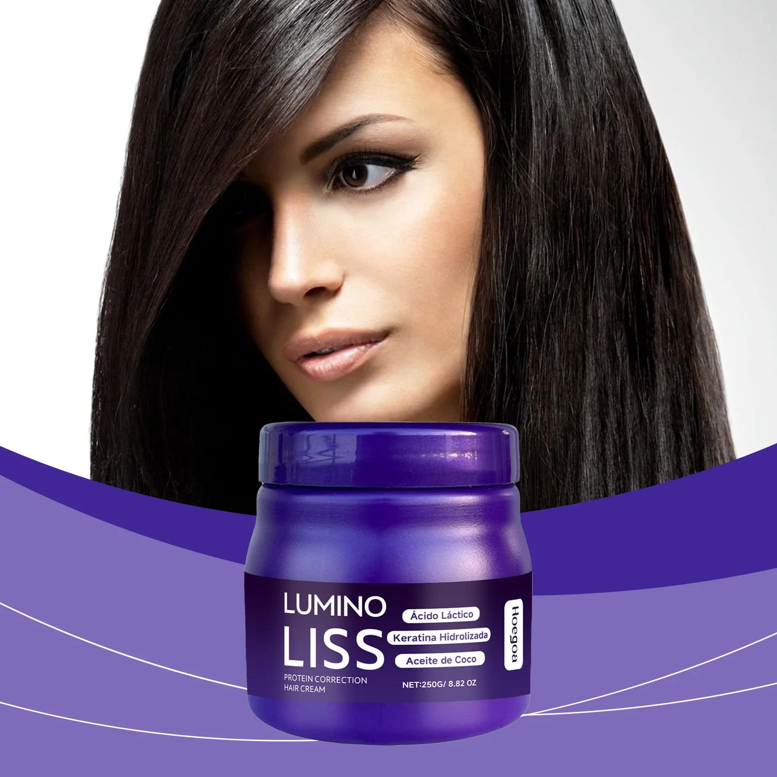 Protein Smooth Cream Smooth Hair Smooth Prevents Hair Sweat Increases Elasticity Feed the scalp Gentle hair cream