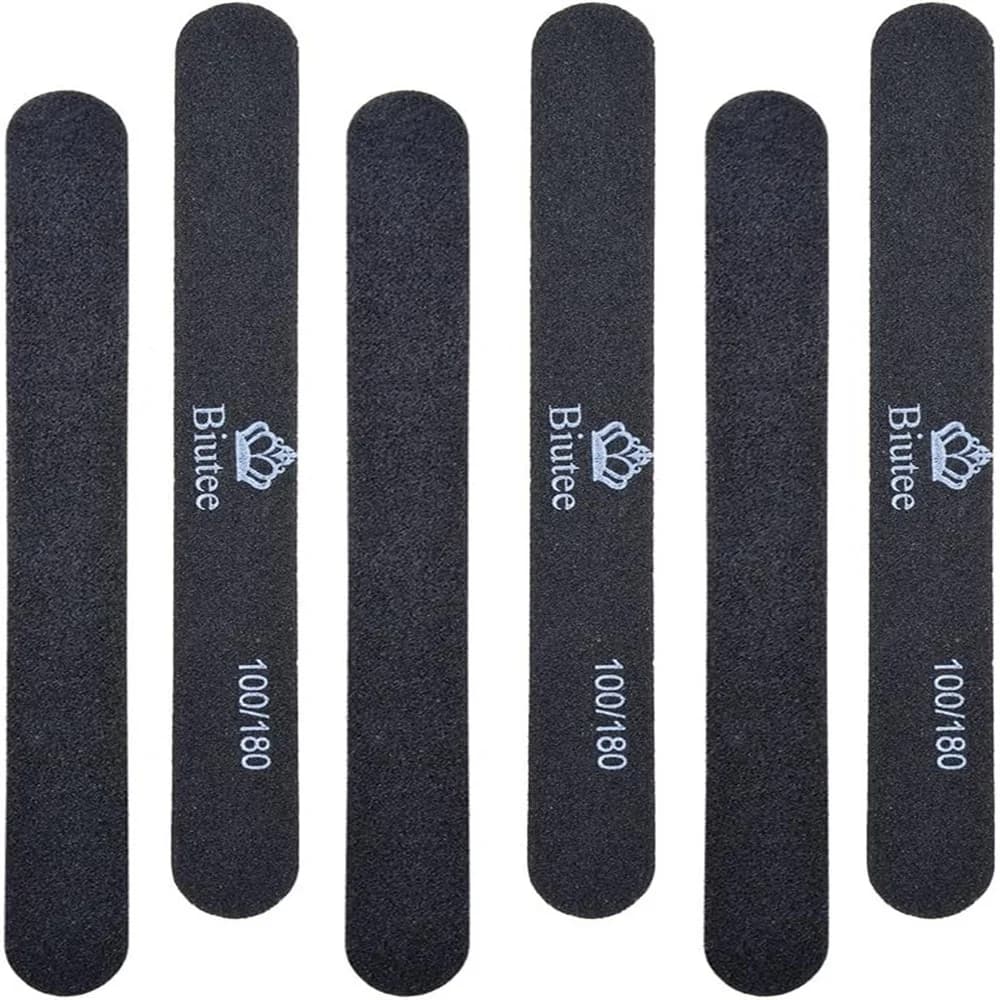 Biutee 10 pezzi lucidatura lima per unghie bifacciale tampone spugna levigatura lavabile blocchi di smalto gel UV strumenti di file per pedicure